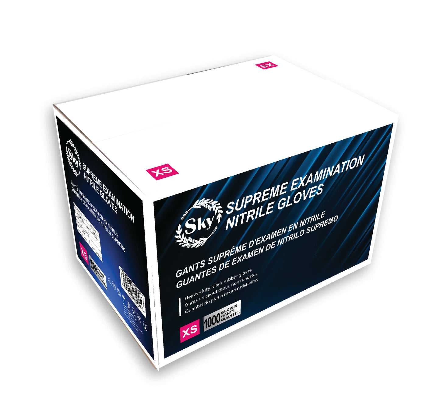 SKY SUPREME Black Examination Nitrile Gloves (5MIL)