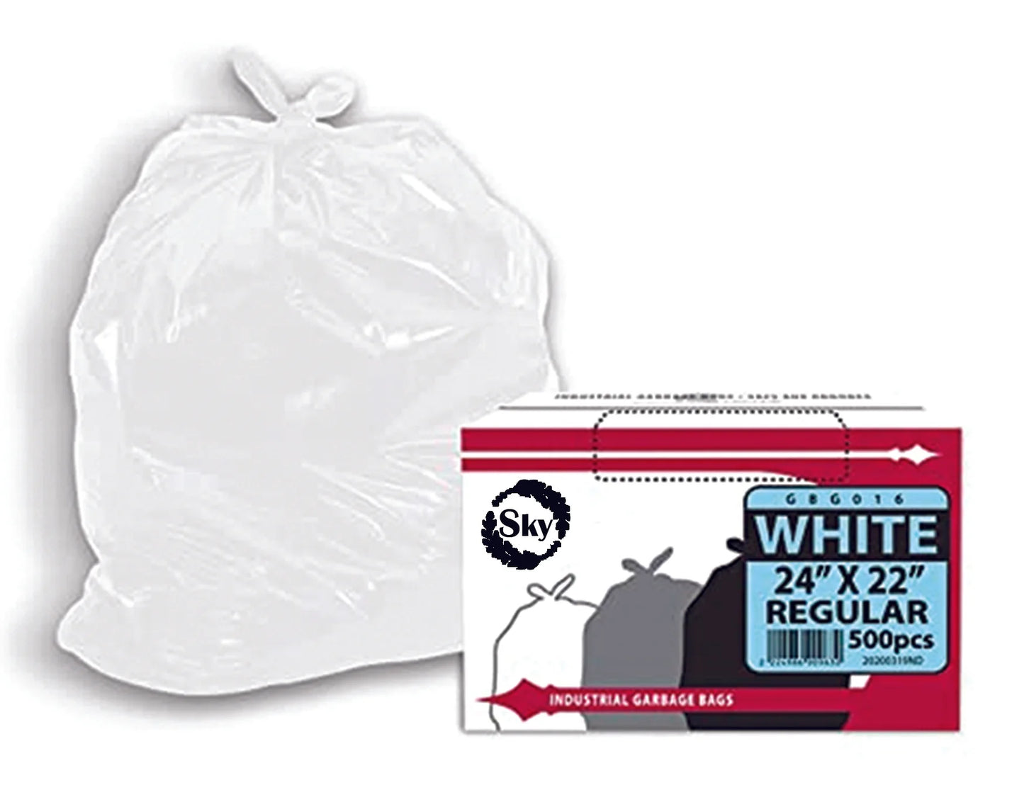 White Garbage Bags 1-1.5 MIL