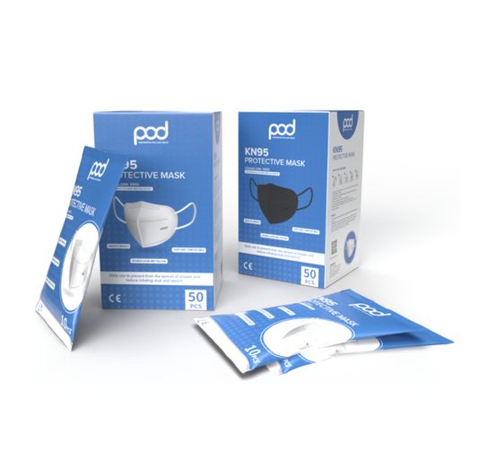 POD Disposable Face Masks, ASTM Level 3, 50 pcs/box